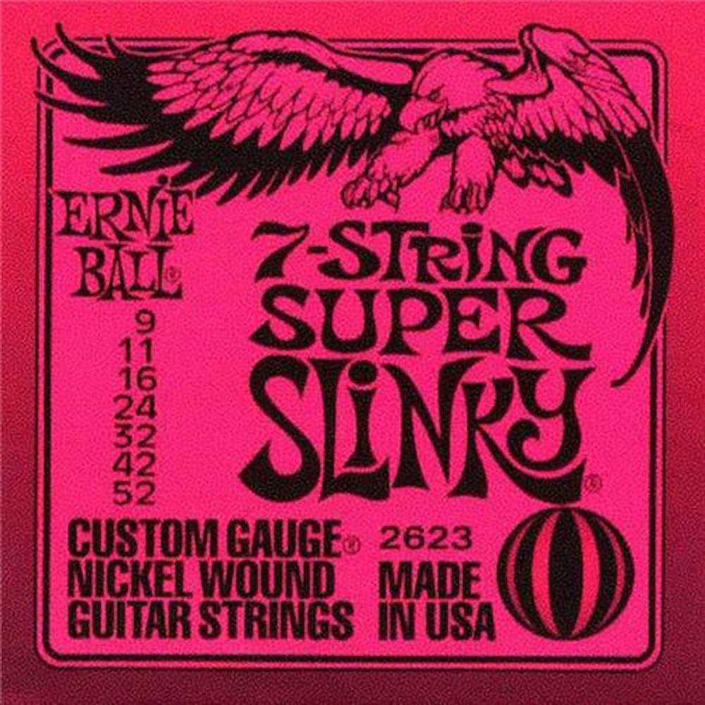 Ernie Ball 7 String Super Slinky Set 9-52