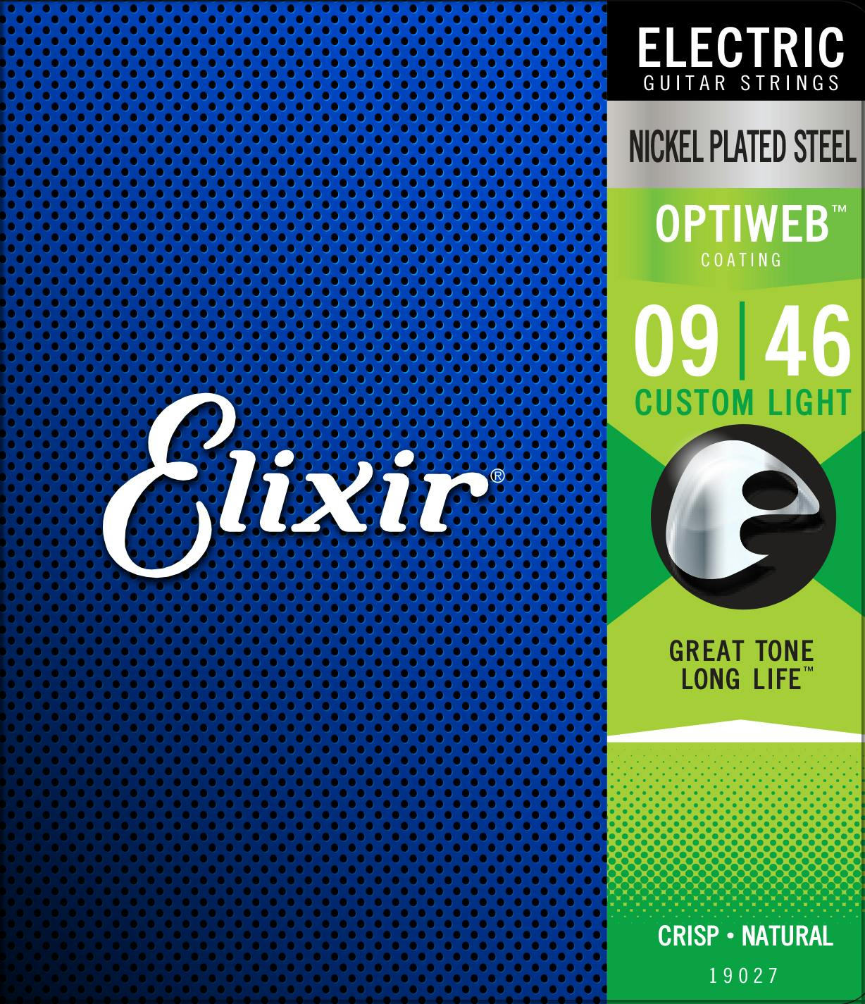 Elixir Electric Optiweb Custom Light 9 46 Andertons Music Co