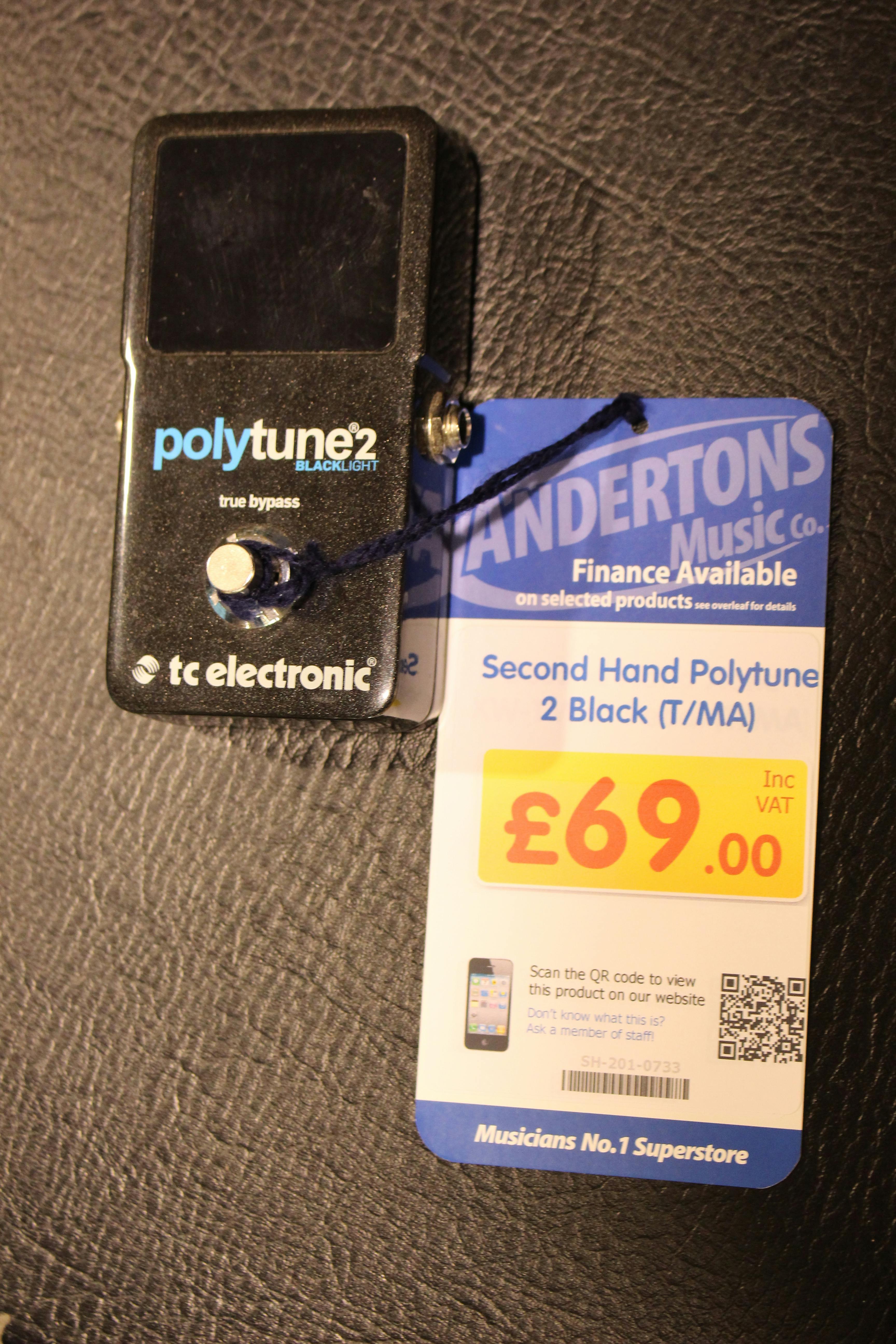 Second Hand TC Electronic Polytune 2 Black - Andertons Music Co.