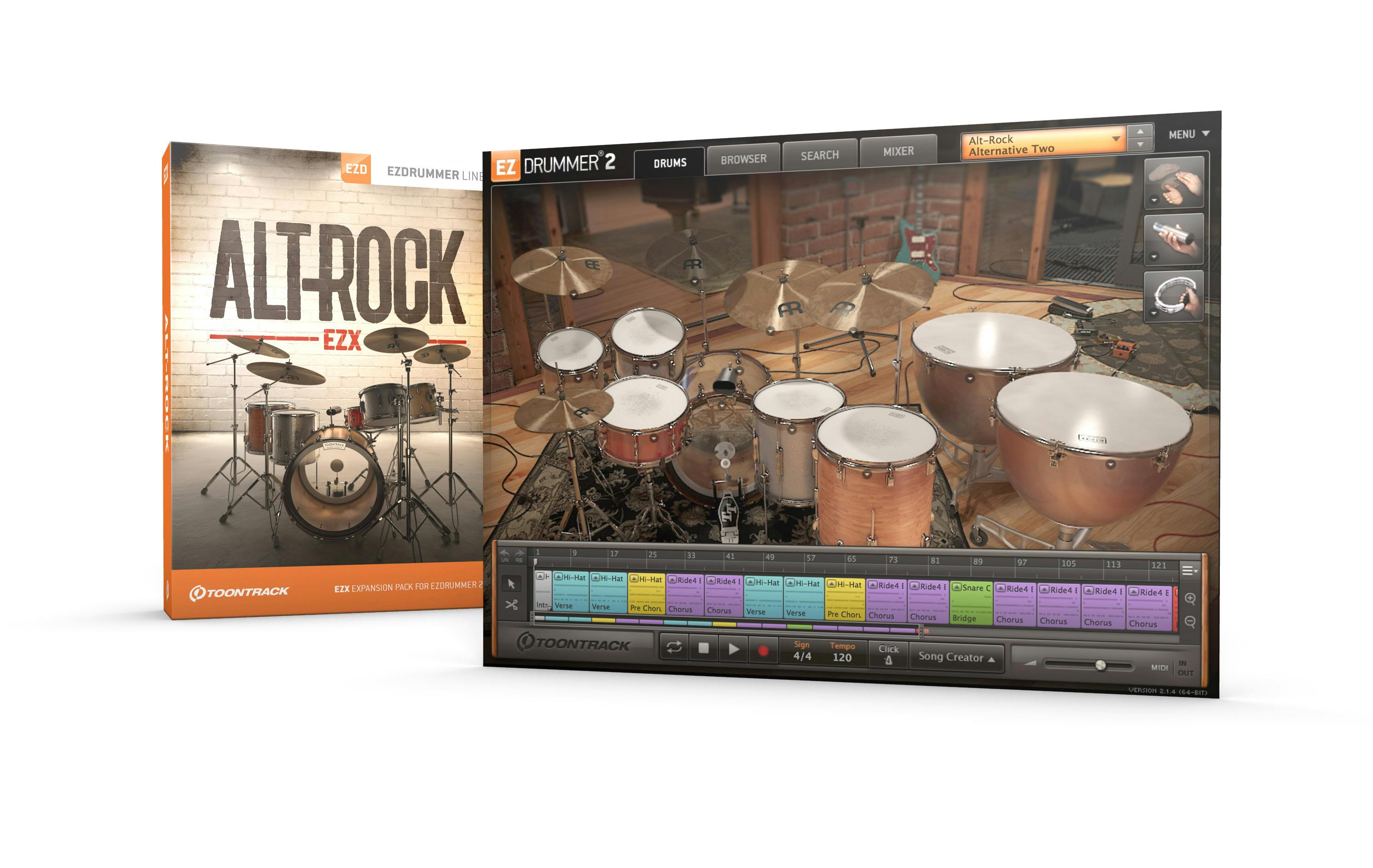 Alt mix. Ez Drummer II Expansion. Альт рок. Toontrack. Ez Toontrack.