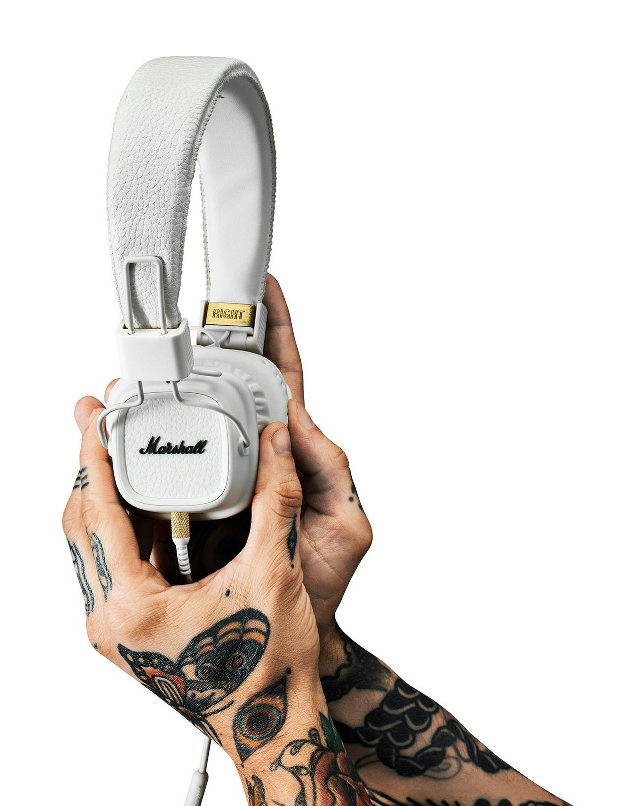 Marshall Major II Headphones in White Andertons Music Co