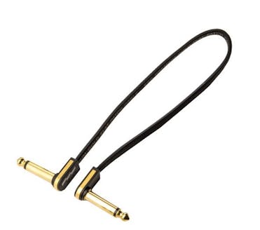 EBS Premium Gold Flat Right Angle Jack Patch Cable - 28CM