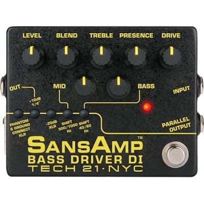 Tech 21 SansAmp Bass Driver V2 DI Preamp Pedal