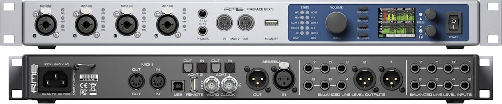 RME Fireface UFX II USB Recording Interface