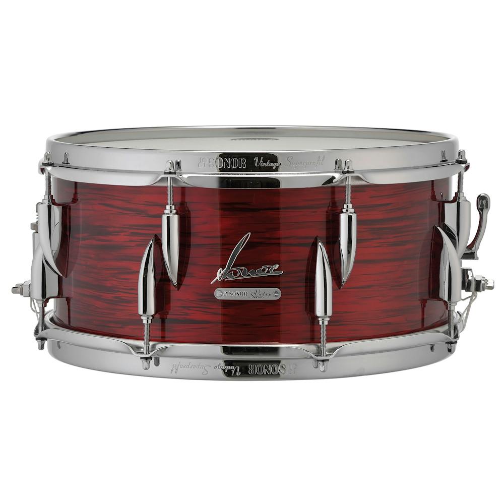 Sonor Vintage 14x6.5 Beech Snare in Vintage Red Oyster 50s