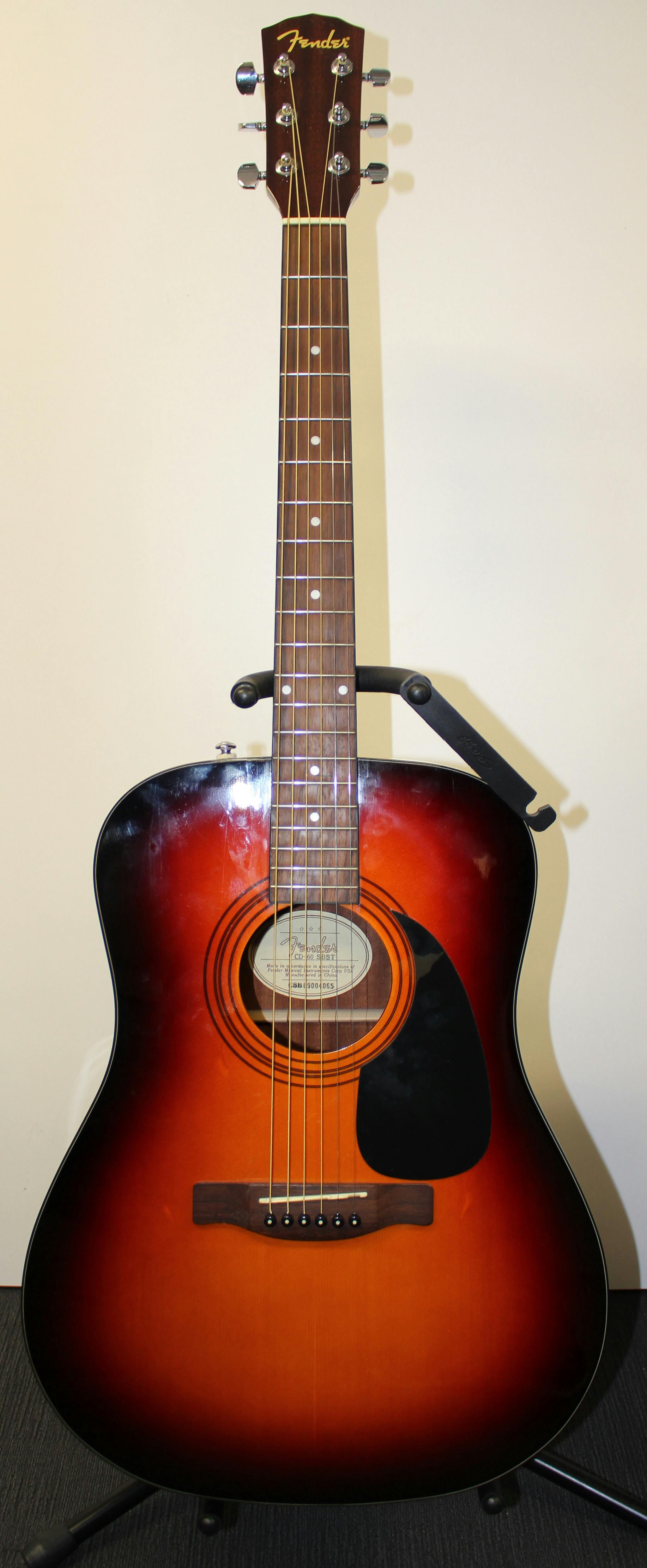 Fender フェンダー アコギ CD-60CE sbst - 弦楽器、ギター