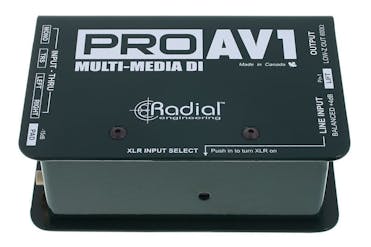 Radial PRO-AV1 Passive DI Box for Multimedia/Audio-Visual Systems