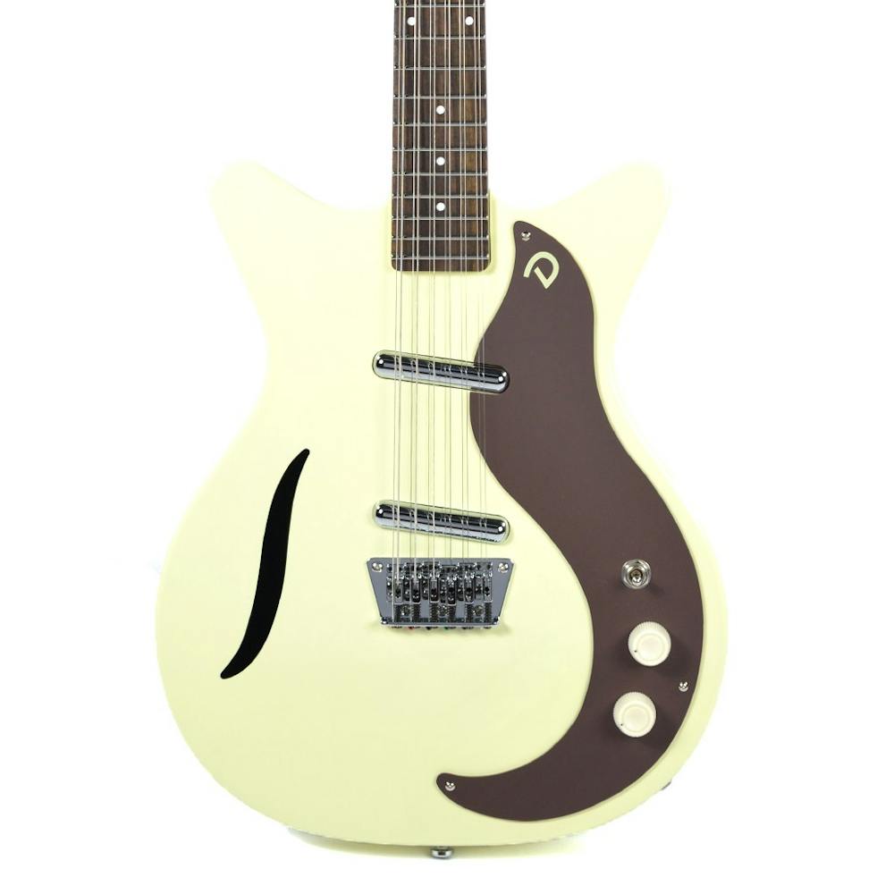 Danelectro 59 12 String Electric Guitar in Vintage White