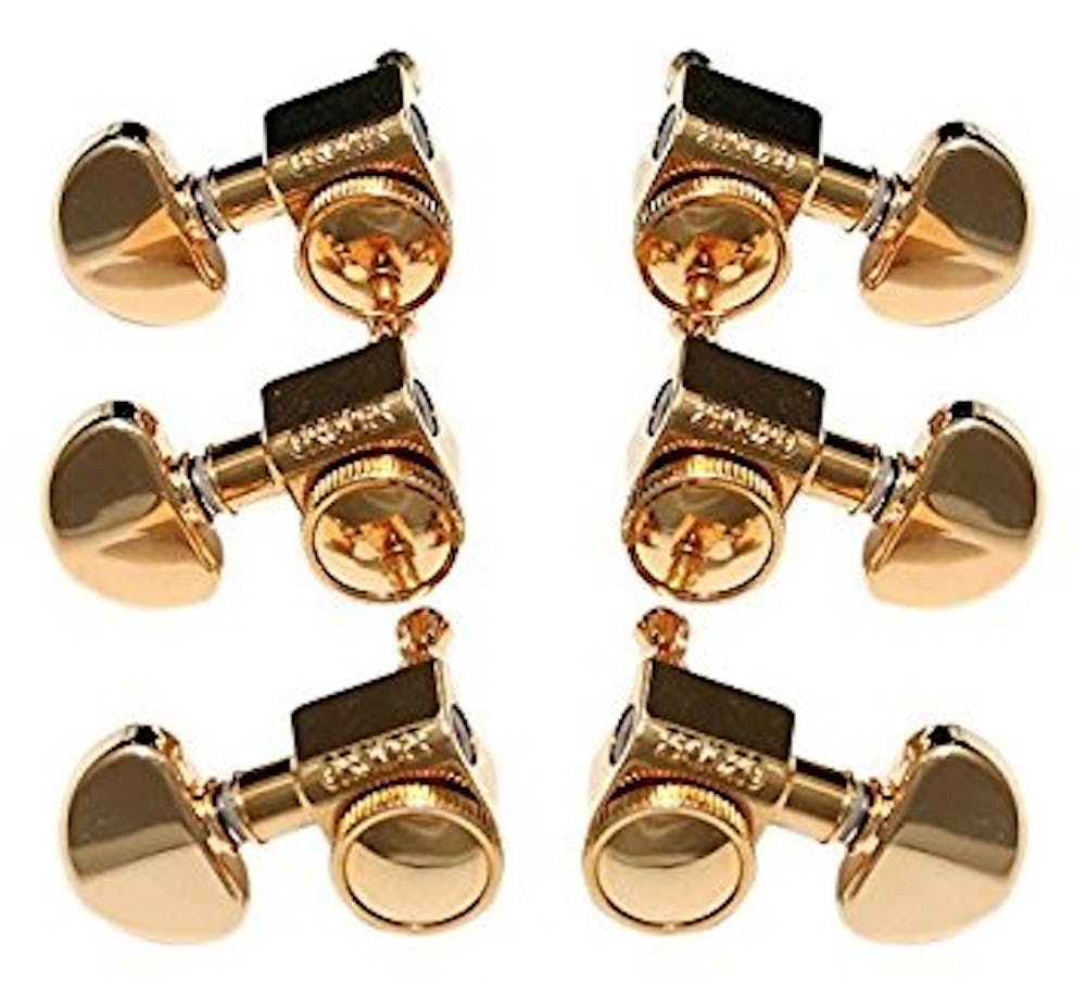Grover RotoGrip Locking Machine Heads - 3 a Side - in Gold
