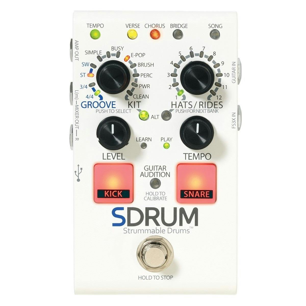 Drum machine clearance for guitarists