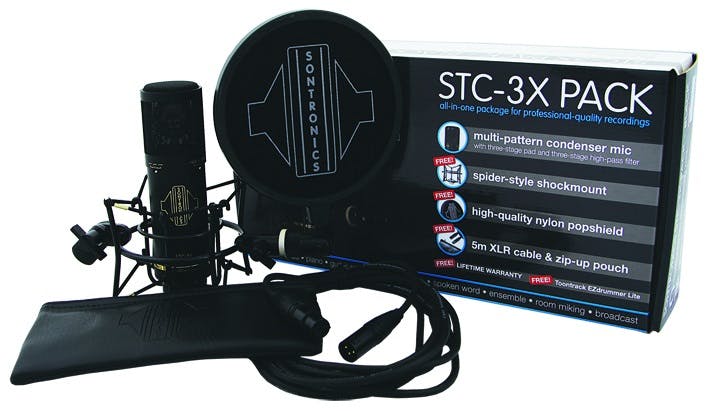 Sontronics STC-3X Black Multi Pattern Microphone Pack - Andertons