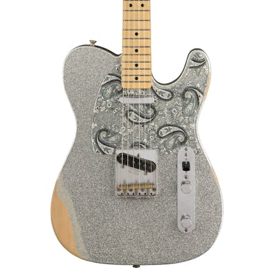 Fender Brad Paisley Signature Road Worn Telecaster in Silver Sparkle