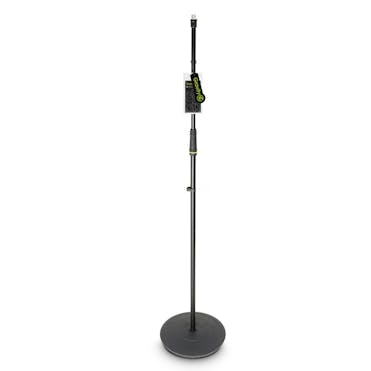 Gravity Microphone Stand with Round Base black