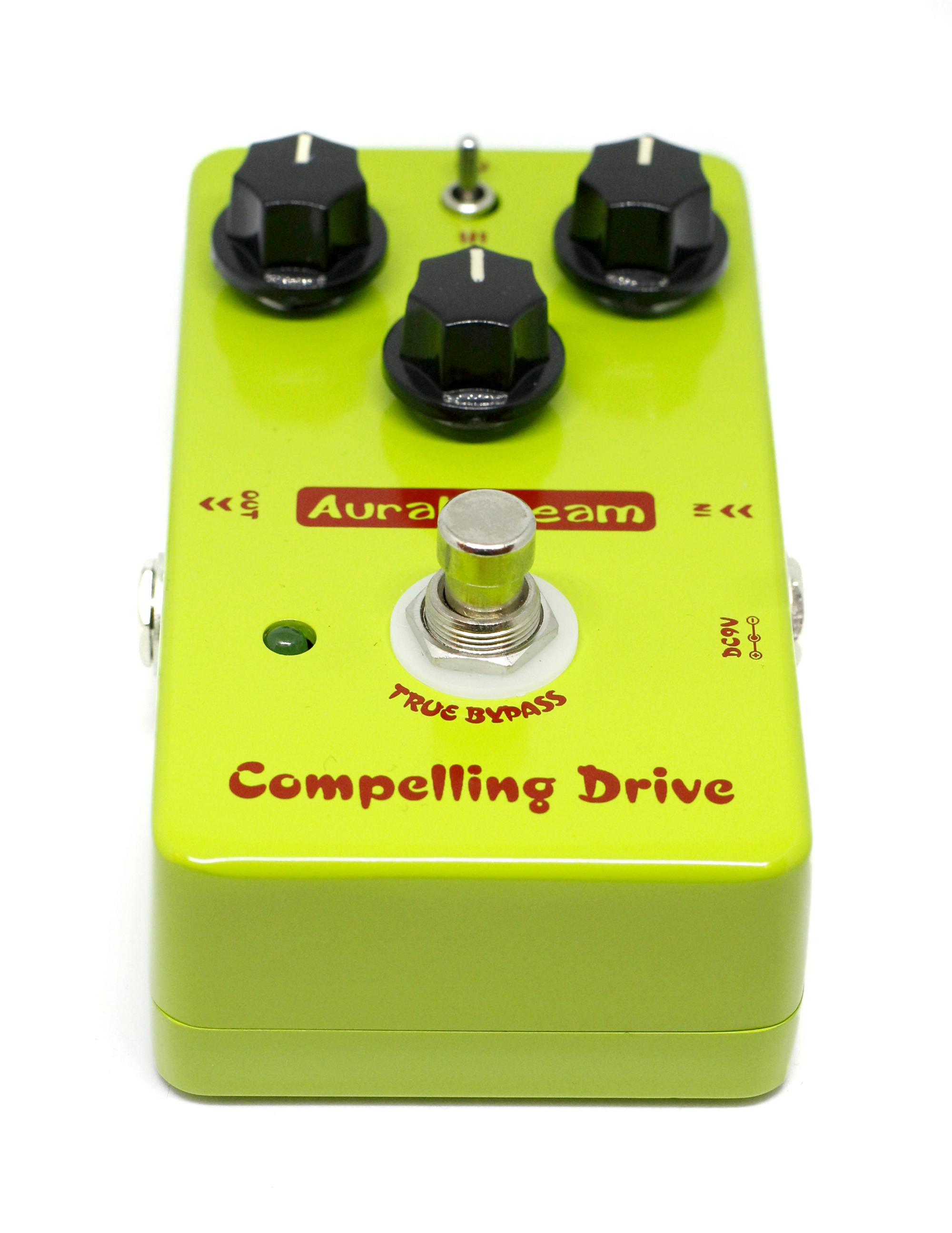 ギター エフェクター コンプドライブ パワフルサウンド 黄緑 Compelling Drive Aural Dream 送料無料 - 楽器、器材