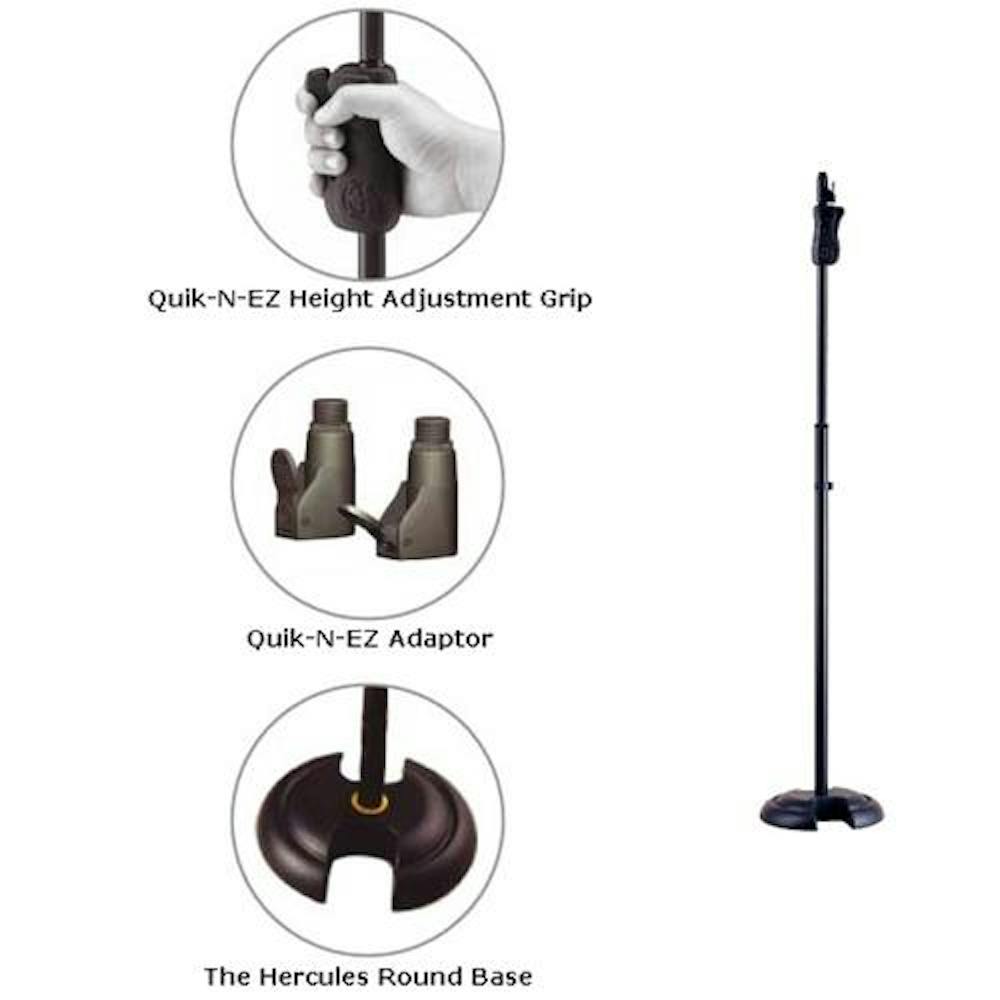 Hercules Straight Mic Stand with Weighted H Base