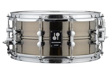SONOR Kompressor Snare Drum 14" x 6.5", Brass, Black Nickel Plated