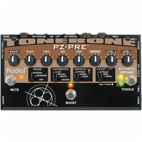 Radial Engineering Tonebone PZ Pre Acoustic Preamp & DI Pedal