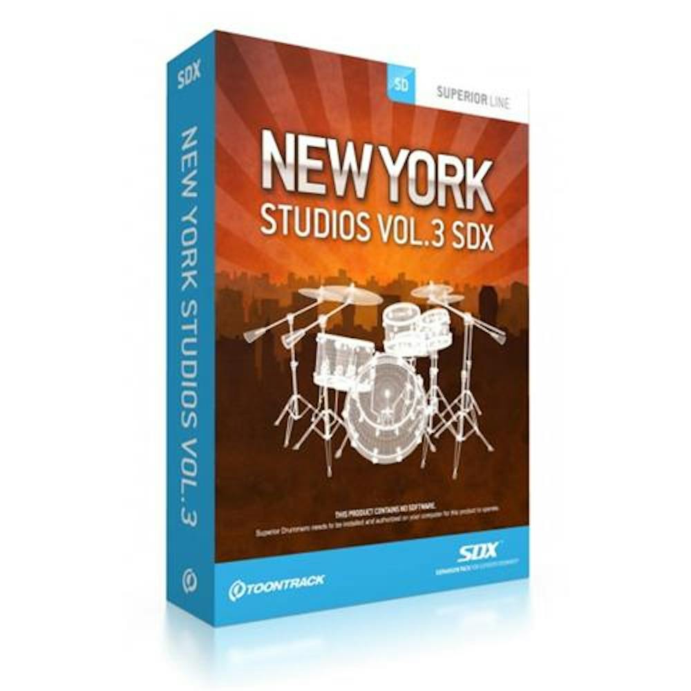 Toontrack Superior Drummer - New York Studios Vol 3 SDX