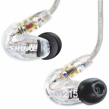 Shure SE215 Sound Isolating Earphones in Clear