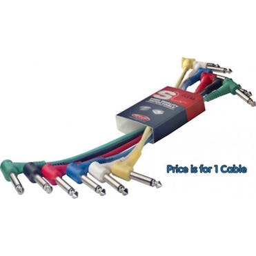 Single Andertons Pro Sound Right Angle Jack Patch Cable 60cm