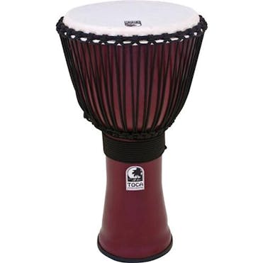 Toca 10 Freestyle II Djembe in Dark Red Synergy Series