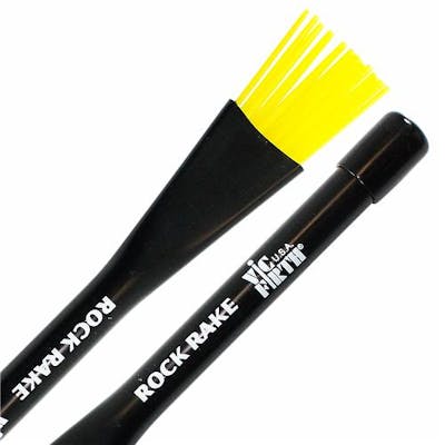 Vic Firth Rock Rake N yellow plastic brushes
