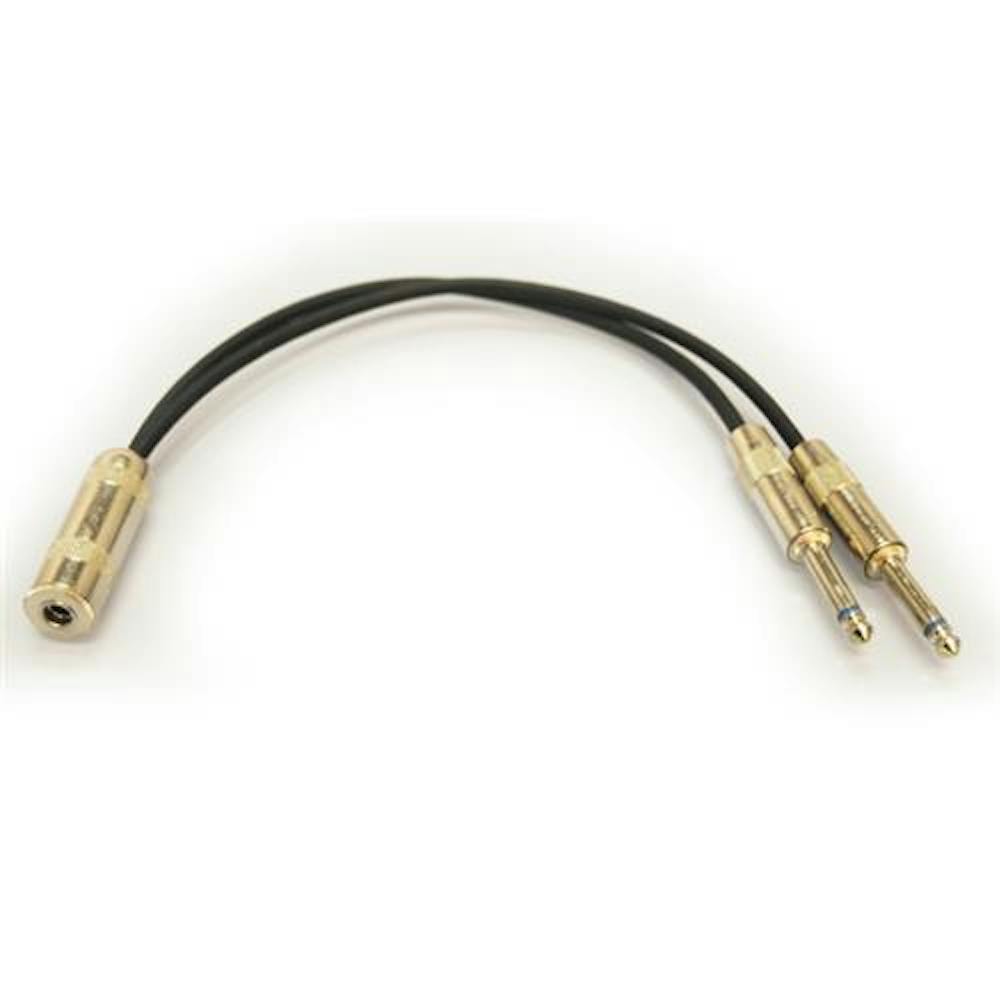 Whirlwind YM2M Female Jack Socket to 2x Male Jack cable