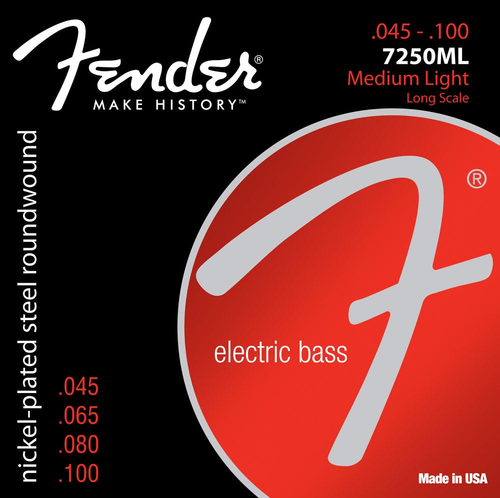 Fender Bass Strings Medium Light 45-100 7250ML