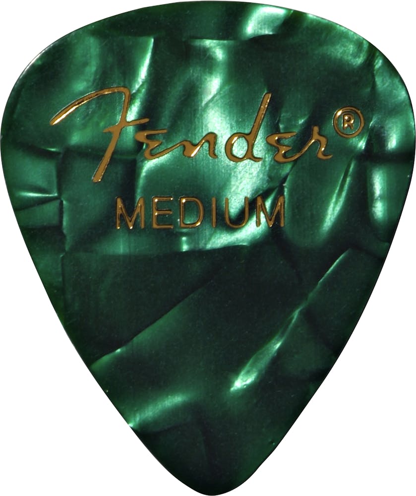 Fender Medium Green Moto Picks Pack of 12