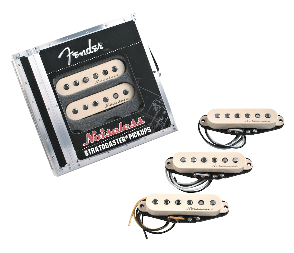 Fender Vintage Noiseless Pickups Aged White Covers Set 3