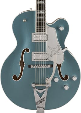 Gretsch G6136T-140 LTD 140th Double Platinum Anniversary Falcon Hollowbody in 2-Tone Stone/Pure Platinum with Bigsby