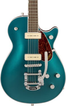 Gretsch G5210T P90 Electromatic Jet Two 90 Single Cut Electric Guitar in Petrol with Bigsby