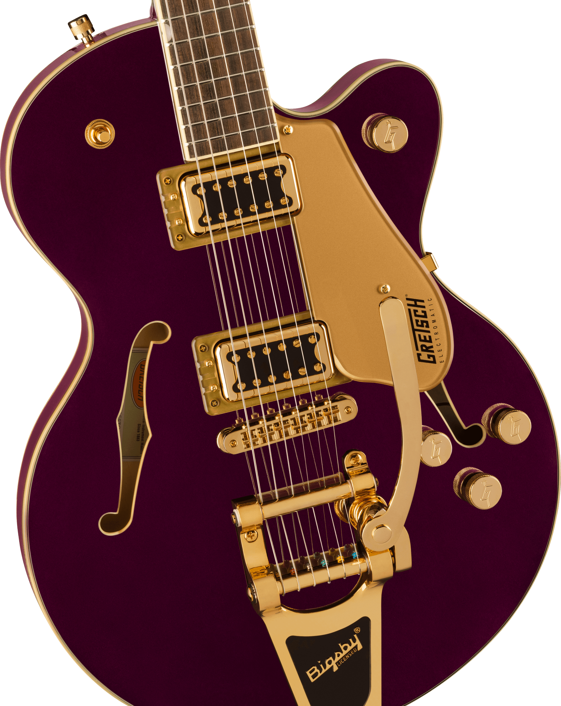 Gretsch G5655TG Electromatic Center Block Jr. Single-Cut Electric Guitar  with Bigsby in Amethyst - Andertons Music Co.