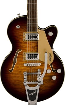 Gretsch G5655T QM Electromatic Center Block Jr. Single Cut Semi-Hollow Electric Guitar in Sweet Tea
