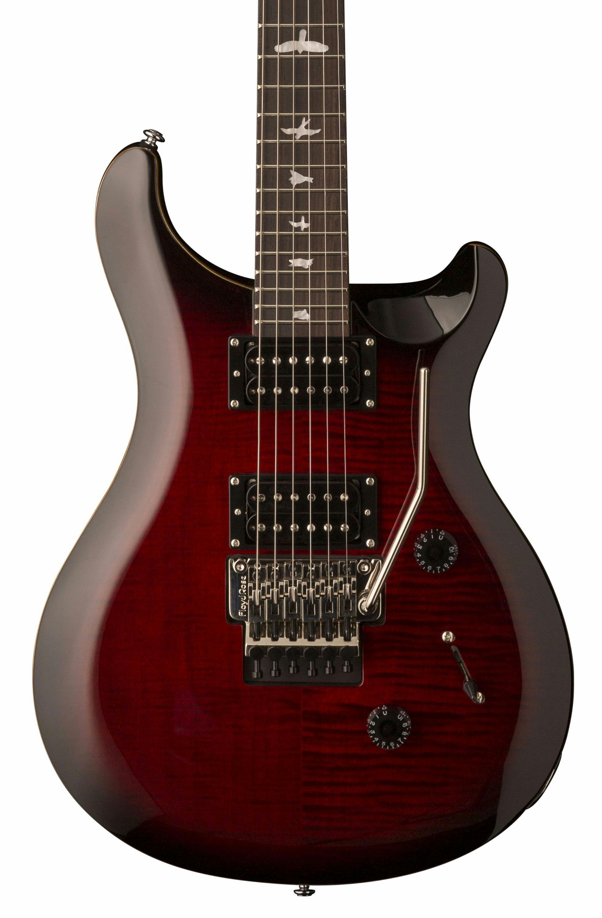 prs se custom 24 fire red burst