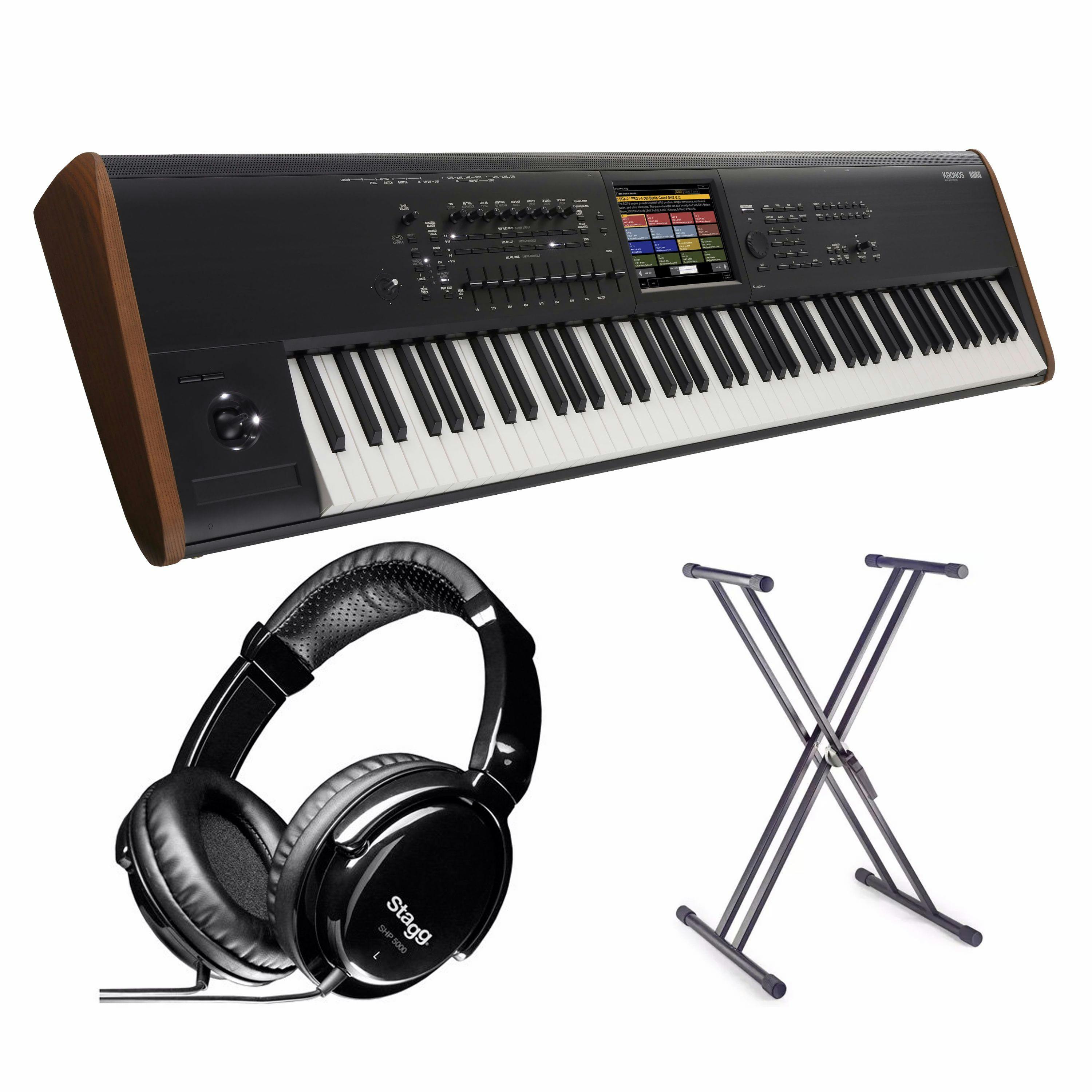 Korg Kronos 2 73 Bundle w/ Keyboard Stand & Headphones - Andertons 