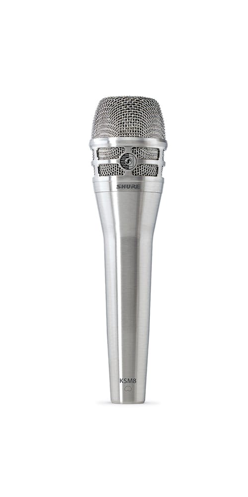 Shure KSM8 Dualdyne Dual-diaphragm Vocal Mic in Brushed Nickel