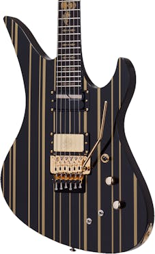Schecter Synyster Gates Custom S in Black/Gold w/ Sustainiac
