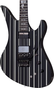 Schecter Synyster Gates Custom S in Black/Silver w/ Sustainiac