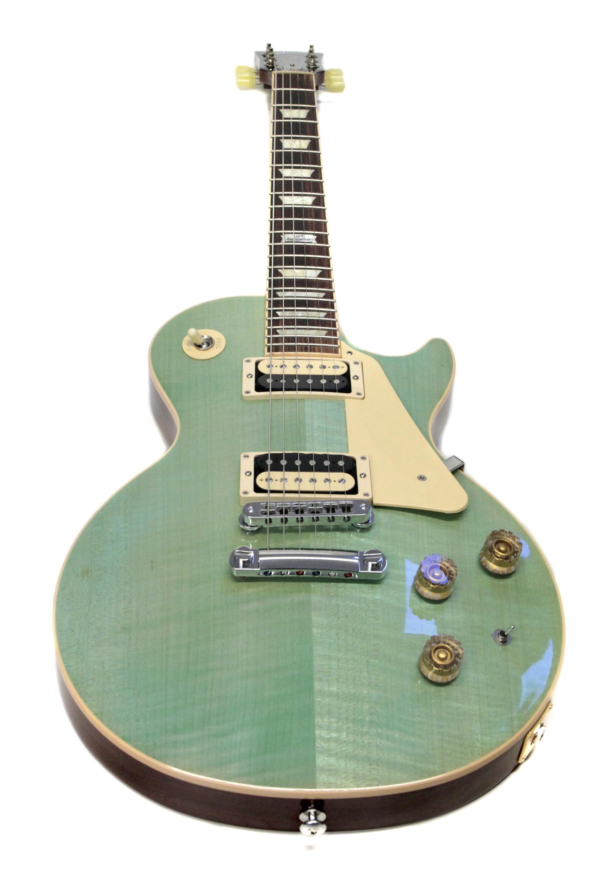 Second Hand Gibson Les Paul Classic in surf green - Andertons Music Co.