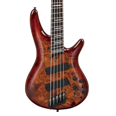 Ibanez SRMS805 Multiscale 5 String Bass in Brown Toppers Burst