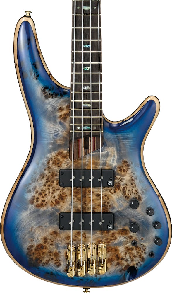 Ibanez SR2600-CBB Premium 4 String Bass in Cerulean Blue Burst