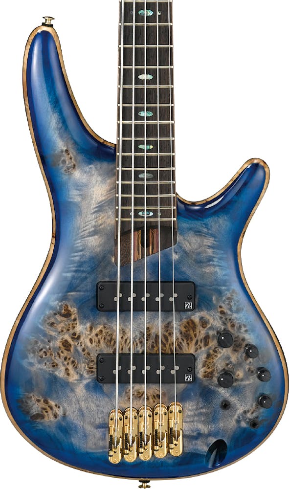 Ibanez SR2605-CBB Premium 5 String Bass in Cerulean Blue Burst