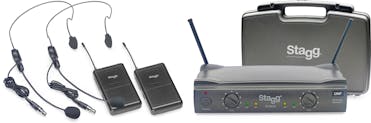 Stagg Dual Headset UHF Wireless System - Ch. 70