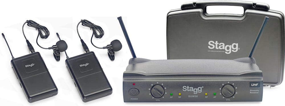 Stagg Dual Lavalier UHF Wireless System - Ch. 70