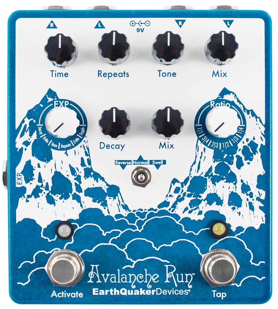EarthQuaker Devices Avalanche Run V2 Stereo Reverb and Delay Pedal