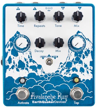 EarthQuaker Devices Avalanche Run V2 Stereo Reverb and Delay Pedal
