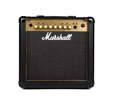 B Stock : Marshall MG15GFX Black and Gold 15W Guitar Combo