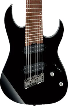 Ibanez RGMS8-BK Iron Label Multi-Scale 8 String in Black