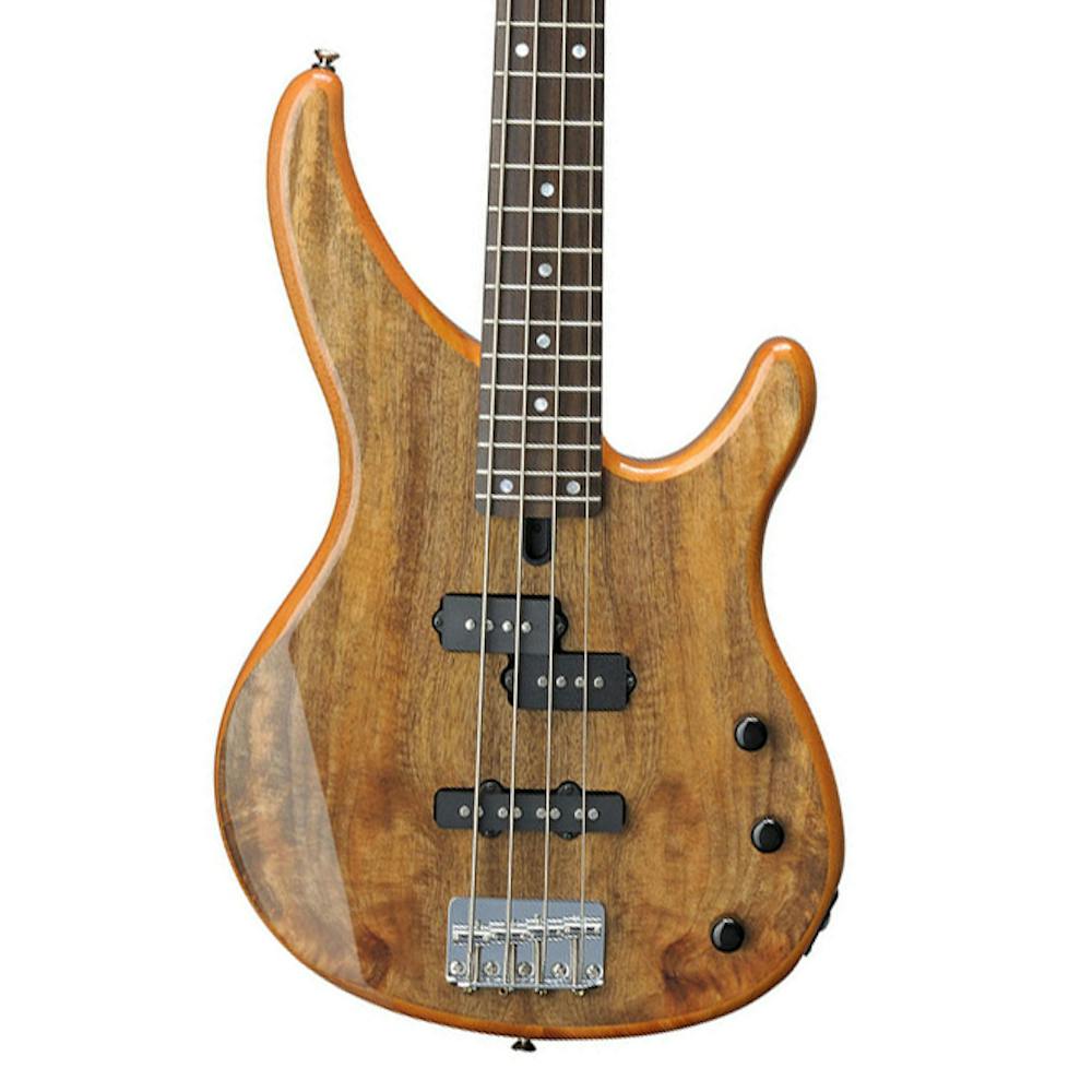 Yamaha TRBX174EW 4 String Bass in Natural Exotic Wood Top